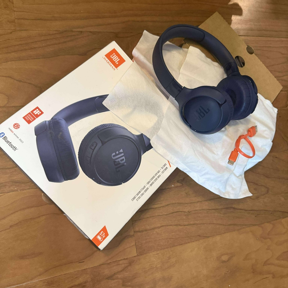 JBL Blue Wireless Headphones